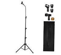 OFFSCH 1set Supporto Microfono Regolabile Tripod Con Accessori Asta Mic Stand Heavy Duty Per Streaming Karaoke e Performance Live Design Compatto e Stabile Include Borsa Per Trasporto