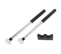 OFFSCH 2 Pezzi Bacchette Per Tamburo Testa in Feltro Manico Metallico Antiscivolo Per Bambini Adulti Tamburo A Lingua Xilofono Accessori Strumentali