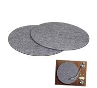 OFFSCH 2 Pezzi Di Tappetini in Feltro Per Dischi in Vinile Tappetino Protettivo Per Giradischi Cuscinetto Per Dischi in Vinile