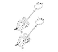 OFFSCH 2 Pezzi Leggio Portatile per Spartiti Doppio Clip Leggera per Clarinetto e Oboe Supporto Musicale Compatto per Banda e Marce Design Tromba per Strumenti Fiato