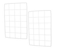 OFFSCH 2 Pezzi Organizer per Congelatore Griglia in Filo Metallico Bianco Divisore Robusto e Resistente al Freddo per Cassetta Freezer Scaffale Salvaspazio per Conservazione Alimenti