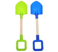 OFFSCH 2 Pezzi Pala da Spiaggia con Manico in Legno, Attrezzi da Giardino per Ragazzo Ragazza, Pratica e Versatile per Vacanze Estive e Gioco sulla Neve