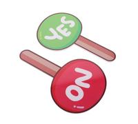 OFFSCH 2 Pezzi Palette per Votazione Insegnanti PVC Durevoli Riutilizzabili per Classe Interazione e Giudizio Risposte Corrette e Errate