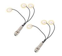 OFFSCH 2 pezzi Pickup Kalimba Piezo Autoadesivo Trasduttore Sensibile per Chitarra Violino Ukulele Banjo Amplificatore Suono Acustico per Strumenti