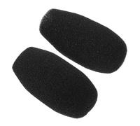 OFFSCH 2 Pezzi Protezione Antivento Per Microfono Da Risvolto Copertura Protettiva in Schiuma Riduce Rumore Ambientale e Migliora La Chiarezza Della Voce Facile Da Installare Adatto Per r