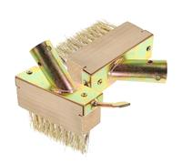 OFFSCH 2 Pezzi Spazzola per Diserbo per Pavimenti per Cucire per Rimuovere Crepe Crepe Fessure Muschio Spazzola per Fughe in Metallo con Manico in Metallo Strumento per La