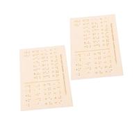 OFFSCH 2 Pezzi Strumento Braille in Legno Alfabeto E Tabella Numeri Kit Apprendimento Montessori Lavagna Educativa Tavola Punti in Rilievo