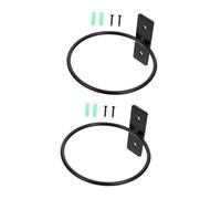 OFFSCH 2 Pezzi Supporto da Parete per Vasi in Ferro Portavasi Muro Resistenti alle Intemperie Staffa Anello per Piante da Interno ed Esterno Montaggio Facile per Giardino Balcone e Patio