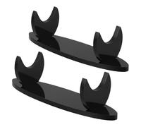 OFFSCH 2 Pezzi Supporto per Flauto Acrilico Porta Indian Flute da Tavolo Stand Musicale Multifunzionale per Esposizione e Conservazione Strumenti Fiato Organizer Compatto e Stabile