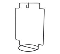 OFFSCH 2 Pezzi Supporto per Piante Sospese in Ferro Nero con Gancio Salvaspazio per Bottiglie Micro Paesaggio per Balcone e Scrivania