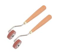 OFFSCH 2 Pezzi Tampone Inchiostratore in Gomma con Manico in Legno Strumento per Stampa Artistica su Carta e Tessuto Applicazione di Inchiostro Uniforme