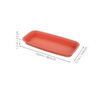 OFFSCH 2 Pezzi Vaschetta dell'Acqua pianta da Piatti Piattaforme Piante plastica Flowerpot Saucer sottovaso per Piante piattino Rettangolare sottovasi in plastica Vassoio