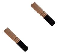 OFFSCH 2 Pz Mazze Acustiche Bastoncino Da Meditazione Da Meditazione Per Campane Tibetane Mazza Da Canto Delle Ciotole Della Campana Tibetana Asta Battente Di Legno Black
