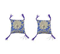 OFFSCH 2 Pz Tappetino Per Ciotola Pastiglie Per Ciotole Ciotola Sonora Curativa Cuscino Per Campana Tibetana Buddista Tappetino Per Ciotole Tibetane Scodella Decorativa Blue Stoffa
