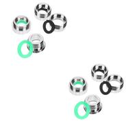 OFFSCH 2 Set Adattatore per Rubinetto Cucina Aeratore del Rubinetto Filtro Adattatore Rubinetto per Lavatrice Portatile Adattatore da Rubinetto A Tubo Flessibile Rame Argento 4 Pezzi*2