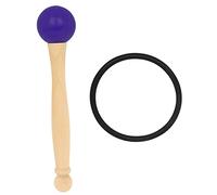 OFFSCH 2 Set ciotola di cristallo martello della ciotola del suono del buddha mazza da ciotola colpi di ciotola sonori accessori per campane tibetane Di legno Viola,porpora