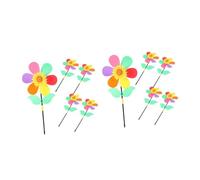 OFFSCH 2 Set Girandole Decorative Rotanti per Esterni Forma con Casuali Colore Casuale 5 Pezzi * 2