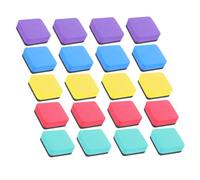 OFFSCH 20 Pezzi Mini Magnetici Cancellini per Lavagna Pulitore Riutilizzabile per Ufficio Scuola e Casa Colorati per Insegnanti