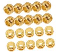 OFFSCH 20 Pezzi Perline Metalliche per Corde Chitarra Acustica e Folk, Accessori di Finitura per Coda delle Corde, Sostituzione Professionale per Chitarra