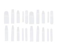 OFFSCH 20pezzi Custodie Protettive Per Pennelli Da Trucco Borsa Organizer Portatile Per Pennelli Da Trucco Custodie Per Compatte e Pratiche Per Viaggi e Uso Quotidiano