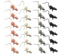 OFFSCH 24 Pezzi Statuetta a Forma Di Roditore in Pvc Decorazione Da Giardino Miniatura Ornamento Adorabile Per Cortile Prato Balcone e Scrivania