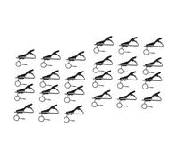 OFFSCH 24pezzi Clip Microfono Lavalier Per Bavero Supporto Mini Microfono Per Karaoke Conferenze e Registrazioni Clip Nero Resistente e Facile Da Usare