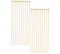 OFFSCH 25 pezzi Aste per Bandiere in Bambù Resistenti e Leggere Supporto Pratico per Bandierine Colorate Festive Facile Installazione e Trasporto