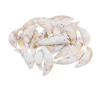 OFFSCH 25 Pezzi Ciondoli Zanne di Plastica Leggeri per Creazione di Gioielli Fai da Te, Pendenti a Forma di Lupo Foro per Collane Braccialetti, Accessori Decorativi per Feste e Halloween