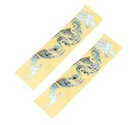 OFFSCH 2pezzi Adesivi Per Tastiera Chitarra Creativi Stickers Per Fretboard Compatibili Elettriche e Acustiche Facili Applicare e Rimuovere Adatti