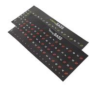 OFFSCH 2pezzi Adesivi Per Tastiera Chitarra Marcatori Per Scale e Facile Applicare e Rimuovere Per Principianti Colori Compatibili Elettriche e Acustiche