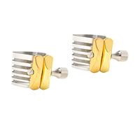 OFFSCH 2pezzi Clip Per Saxofono Acciaio Inossidabile Legatura Per Strumenti Musicali Accessorio Per Amanti Del Sax Piccola e Leggera Facile Da Trasportare e Usare