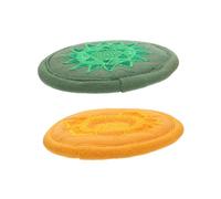 OFFSCH 2pezzi Cuscini Per Ciotole Buddha Tappetini Per Suono Materiale Resistente e Arancione Per Meditazione e Decorazione Religiosa