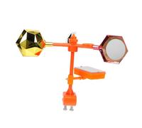 OFFSCH 2pezzi Dispositivo Scaccia Uccelli Solare con Rotazione e Riflettente Strumento per Giardino Contro Piccioni e Altri Volatili Resistente e Facile da Installare