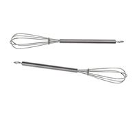 OFFSCH 2pezzi Frusta in Acciaio Resistente Per Miscelare Tinture Per Capelli Miscelatore Manuale Per Salone Strumenti Per Preparare Colori Per Capelli Argento