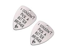 OFFSCH 2pezzi Plettro per Chitarra in Acciaio al Titanio Sottile Plettro Shrapnel per Chitarra Accessori Strumenti Musicale Resistente e Leggero per Uso Professionale