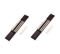 OFFSCH 2pezzi Ponte Per Chitarra Acustica Di Selletta e Dado Osso Di Manzo Ricambio Per Chitarre Folk e Classiche