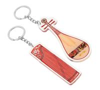 OFFSCH 2pezzi Portachiavi Nota Musicale in Acrilico Guzheng e Pipa Da Appendere Alla Borsa Ciondolo Strumenti Musicali Per Amanti Della Musica e Studenti Musicisti