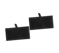 OFFSCH 2pezzi Scatola Per Cufflinks Pelle Nera Organizer Piccolo Per Cravatte e Gioielli Per Regali e Viaggi Design Elegante e Compatto