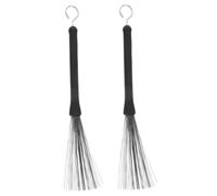 OFFSCH 2pezzi Spazzola per Batteria Bacchette per Spazzole per Batteria Accessori per Batteristi