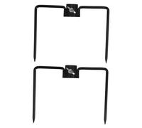 OFFSCH 2pezzi Stabilizzatore per in Ferro Gancio da Pastore Resistente per Asta Portabandiera e Ombrelloni Picchetto di Fissaggio per Esterni