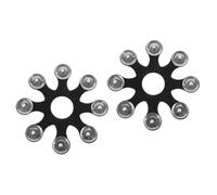 OFFSCH 2pezzi Tambourine Hihat Inossidabile Con Piastra Di Campana Accessorio Per Batteria Di Alta Qualità Ottimo Per Performance Musicali e Sessioni Di Jam