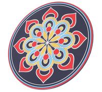OFFSCH 2pezzi Tappetino Per Ciotola Sonora Per Meditazione Design Leggero e Pratico Antiscivolo e Accessorio Religioso Per Buddha e Pratiche Spirituali Adatto Ogni Luogo