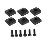 OFFSCH 2sets Clamp Blocco Per Nut Ferro Per Chitarra Elettrica Con Viti Parti Per Ponte Tremolo Facile Da Installare Compatibile Con Chitarre Doppio Rocker Colore Nero