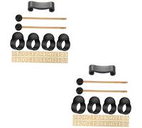 OFFSCH 2sets Manicotti Per Strumento Percussivo Tongue Drum Accessori Per Batteria Resistente e Silenzioso Include Supporto Per Bacchette e Per