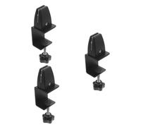 OFFSCH 3 Pezzi Clip Divisoria per Scrivania Alluminio per Privacy e Starnutire Installazione Facile Adatta per Ufficio e Casa