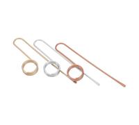 OFFSCH 3 Pezzi Di Fermagli Per Ufficio Segnalibri Graffette Piccoli Mini Morsetti Per Graffette Per Ufficio In Metallo In