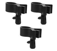 OFFSCH 3 Pezzi Set da 3 Clip per Microfono da Tavolo Regolabili Morsetto Universale (5/8" a 3/8") in Metallo, Supporto Microfono Flessibile per Podcasting, Registrazione e Streaming
