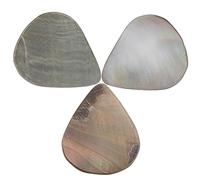 OFFSCH 3 Plettri Per Chitarra Shell Tones Realizzati in Vera Conchiglia Per Ukulele Suono Autentico