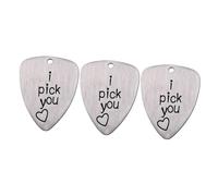 OFFSCH 3 Pz plettro per chitarra accessori chitarra accessori per Pick i io per strumenti musicali plettro per ukulele Silver