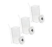 OFFSCH 3 Set bicchiere per bere tazze con coperchi tazza d'acqua con tazze da bere in vetro occhiali portatile tazza pp Trasparente